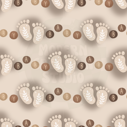 Neutral Baby Feet Seamless File