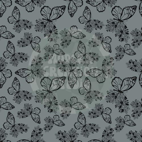 Army Green floral seamless files