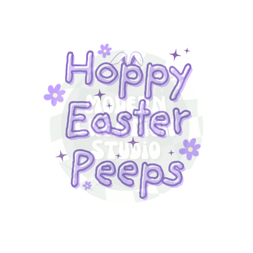 Hoppy Easter Peeps PNG File