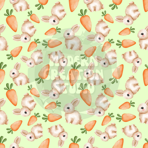 Bunny/Carrot Lime Seamless File