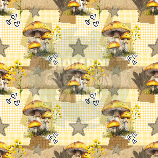 Yellow Mushroom Seamless File