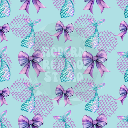 Mermaid Tail Coquette Bow Seamless File