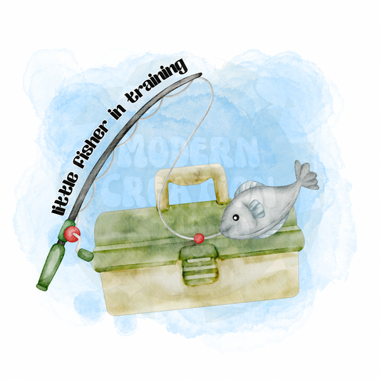 Little Fisher In Training PNG File