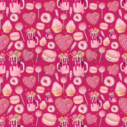 Dark Pink Valentine’s Day Seamless