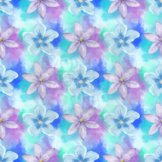 Fifty Cent Floral Seamless file