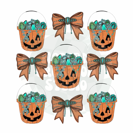 Western Pumpkin Bucket PNG File